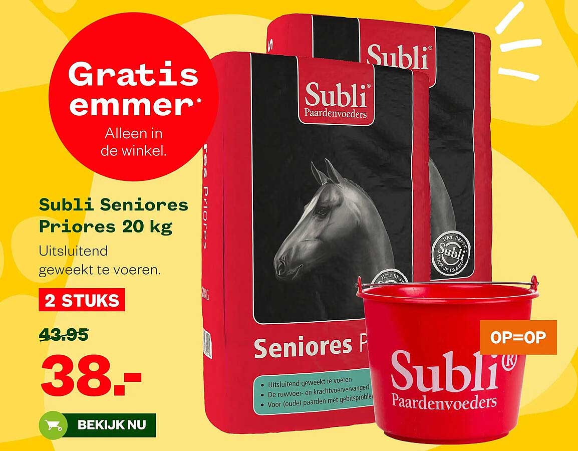 Subli Seniorees Priores 20 kg 2 STUKS