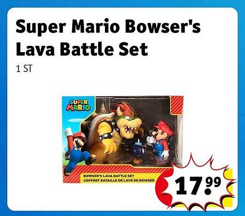 Super Mario Bowser's Lava Battle Set