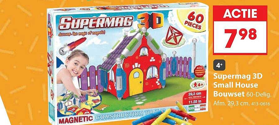 Supermag 3D Small House Bouwset 60-Delig