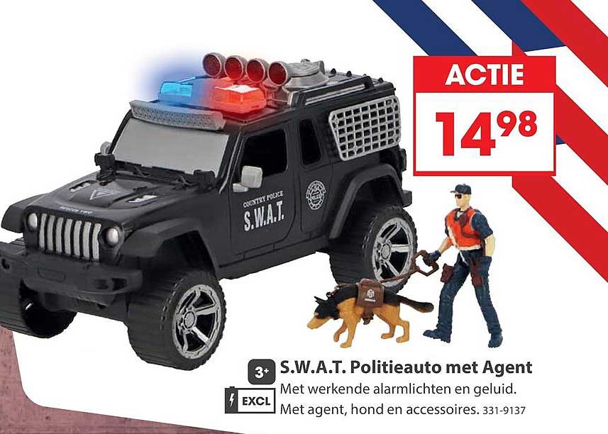 S.W.A.T. Politieauto met Agent