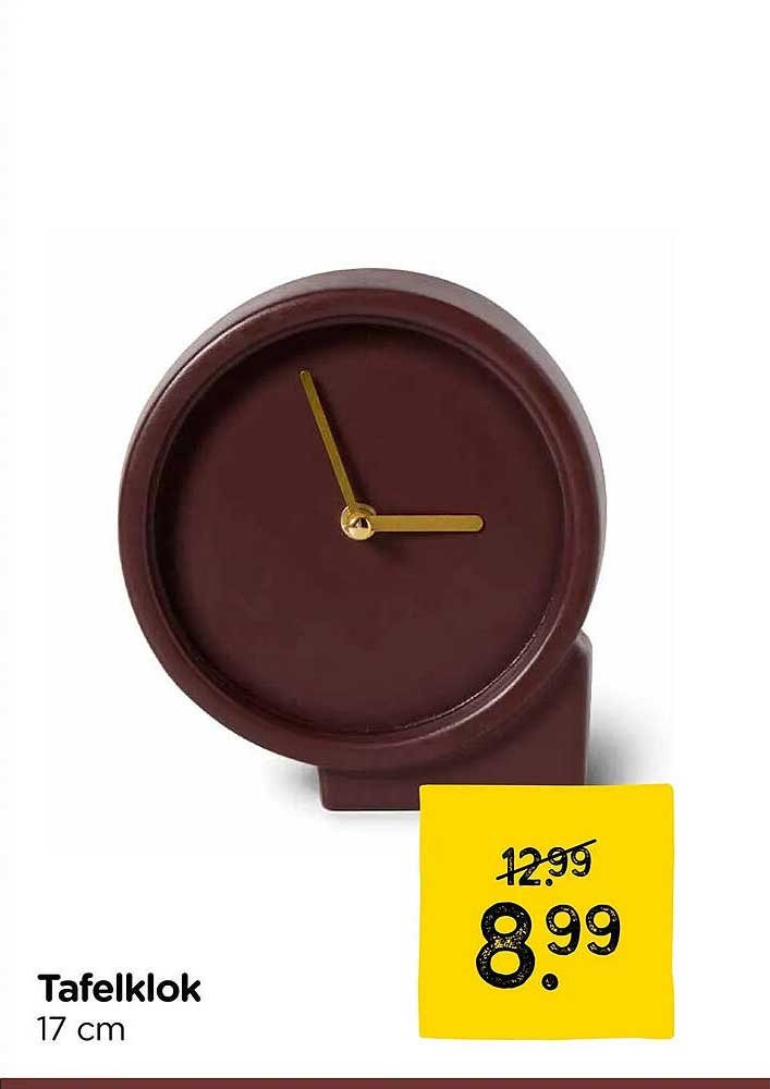 Tafelklok 17 cm