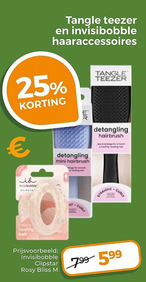 Tangle teezer en invisibobble haaraccessoires