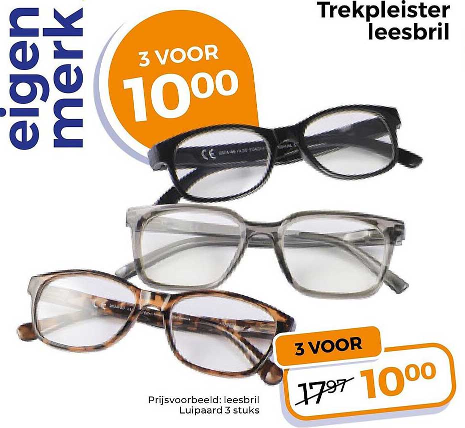 Trekpleister leesbril