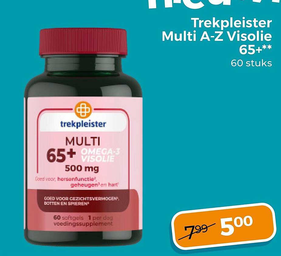 Trekpleister Multi A-Z Visolie 65+** 60 stuks