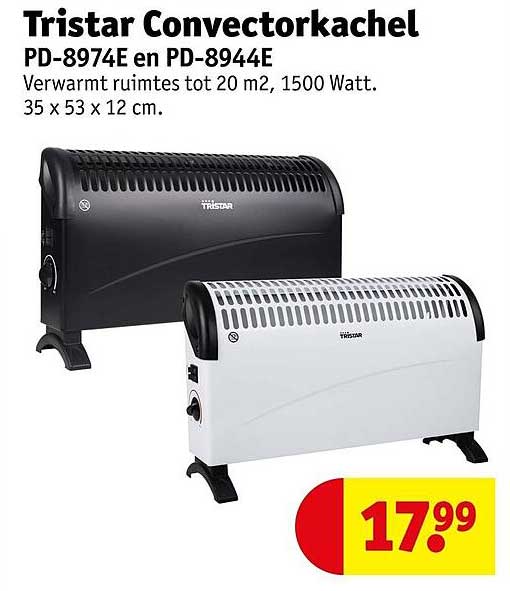 Tristar Convectorkachel PD-8974E en PD-8944E