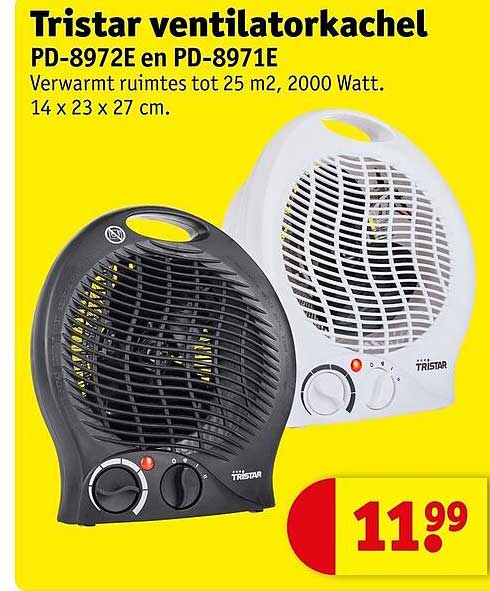 Tristar ventilatorkachel PD-8972E en PD-8971E