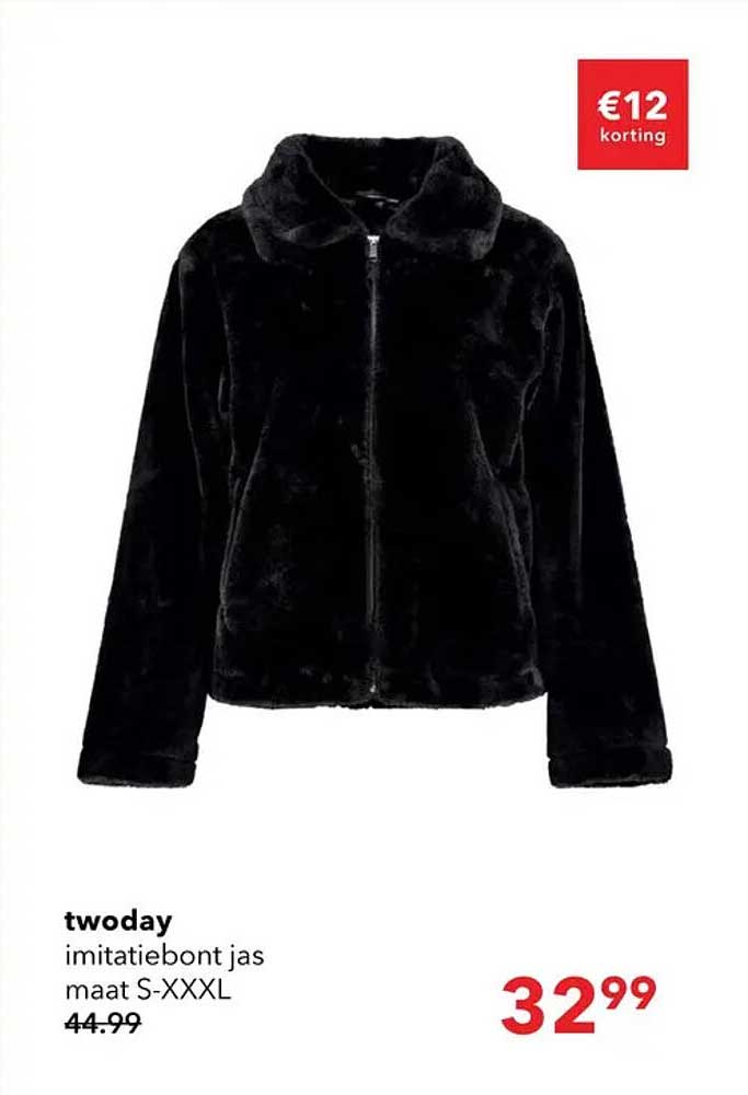 twoday imitatiebont jas maat S-XXXL