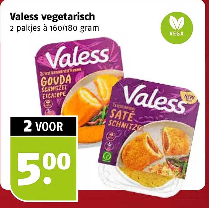Valess vegetarisch 2 pakjes à 160/180 gram 2 voor
