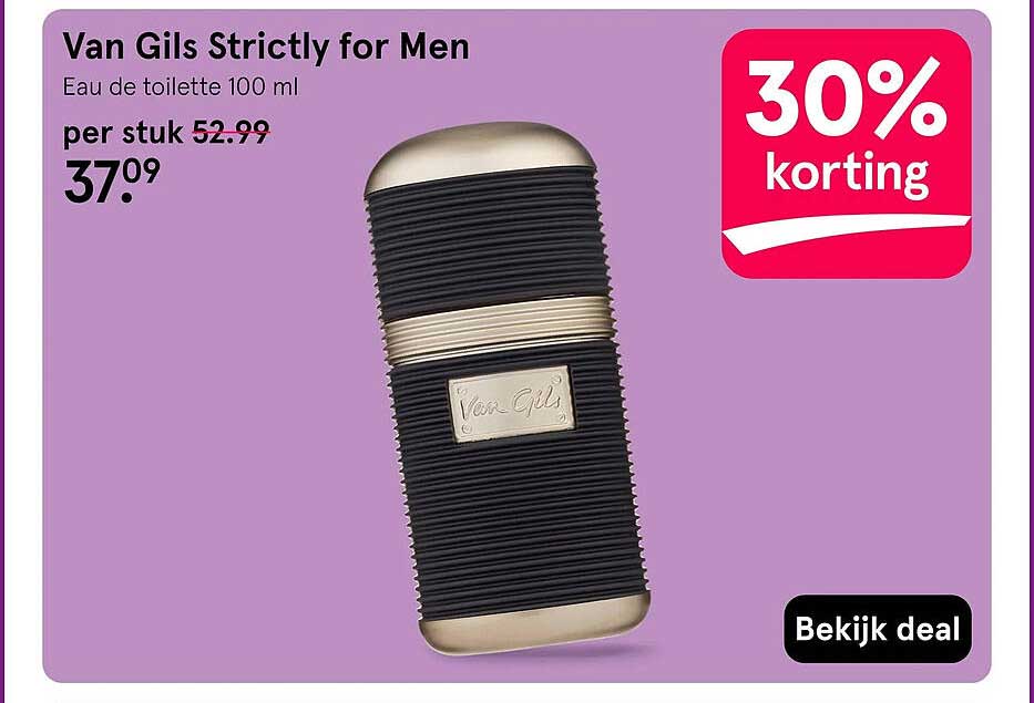 Van Gils Strictly for Men Eau de toilette 100 ml 30% korting