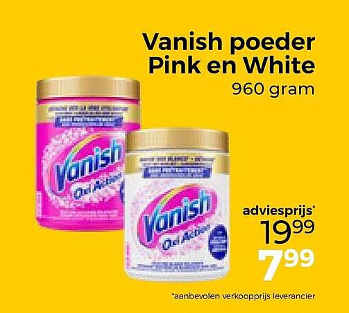 Vanish poeder Pink en White 960 gram