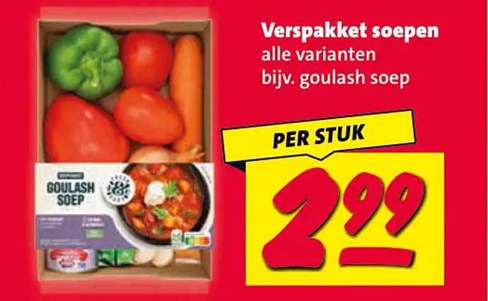 Verspakket soepen alle varianten bijv. goulash soep PER STUK