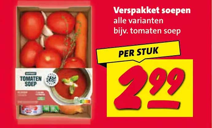 Verspakket soepen alle varianten bijv. tomaten soep PER STUK