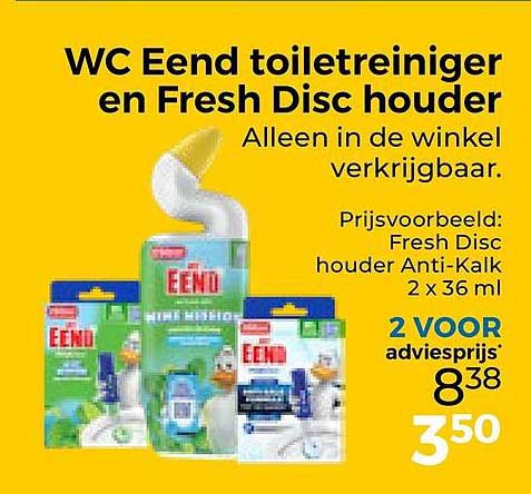 WC Eend toiletreiniger en Fresh Disc houder