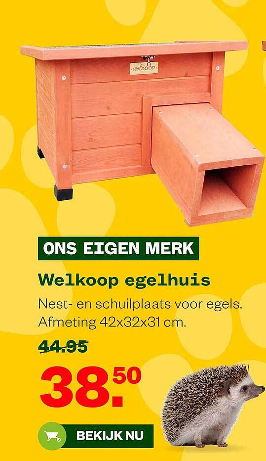 Welkoop egelhuis