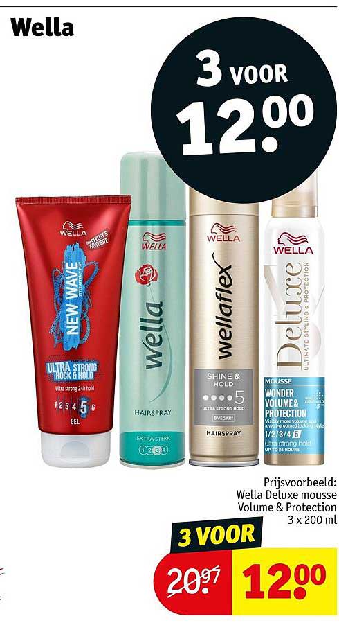 Wella 3 voor 12.00