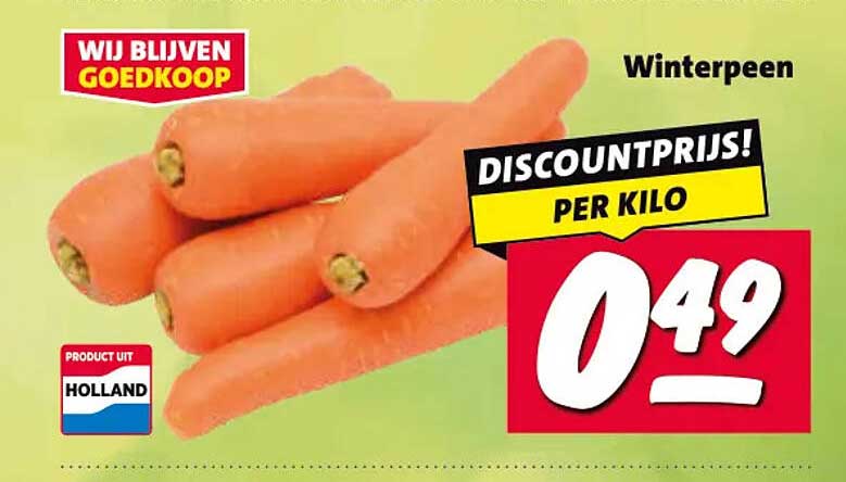 Winterpeen DISCOUNTPRIJS! PER KILO