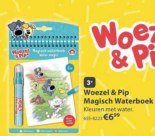 Woezel & Pip Magisch Waterboek