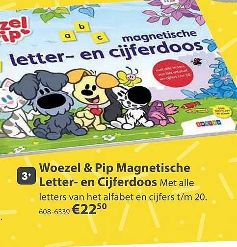 Woezel & Pip Magnetische Letter- en Cijferdoos