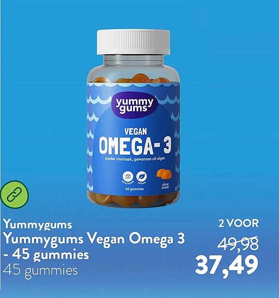 Yummygums Yummygums Vegan Omega 3 - 45 gummies