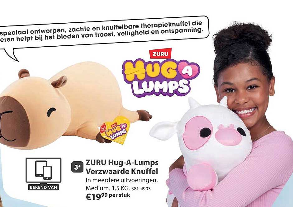 ZURU Hug-A-Lumps Verzwaarde Knuffel