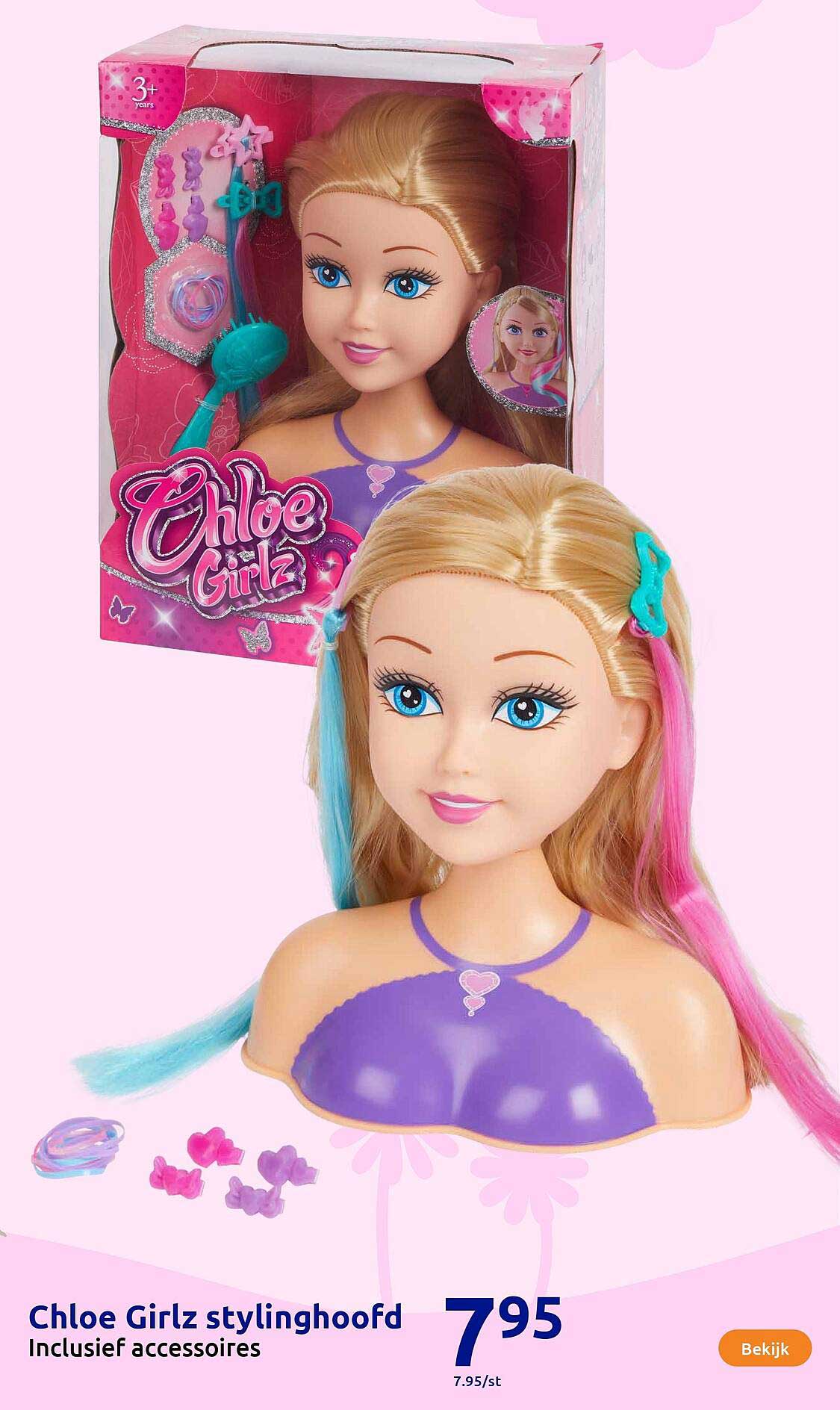 Chloe Girlz stylinghoofd Inclusief accessoires