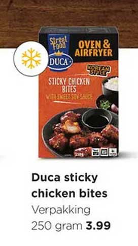 Duca sticky chicken bites