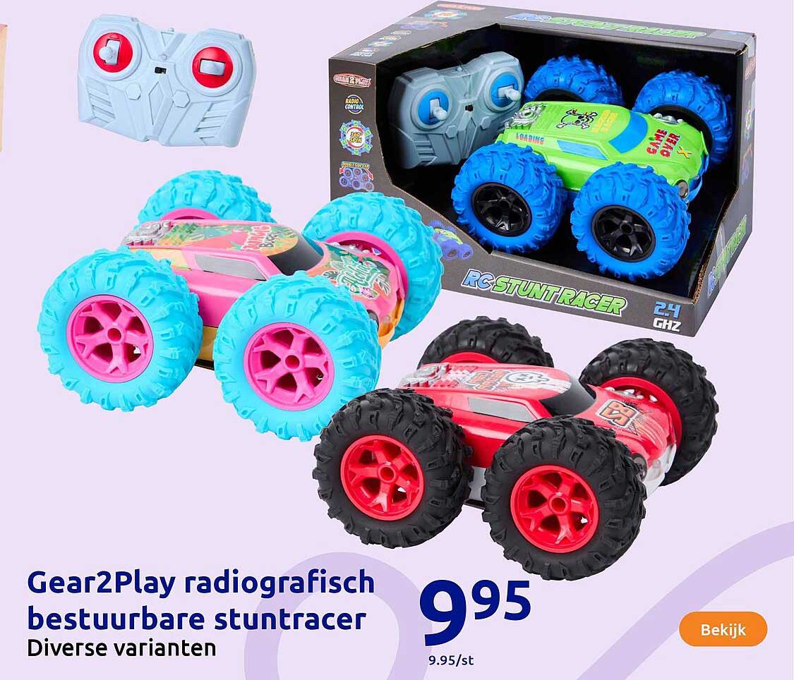 Gear2Play Radiografisch Bestuurbare Stuntracer Aanbieding bij Action