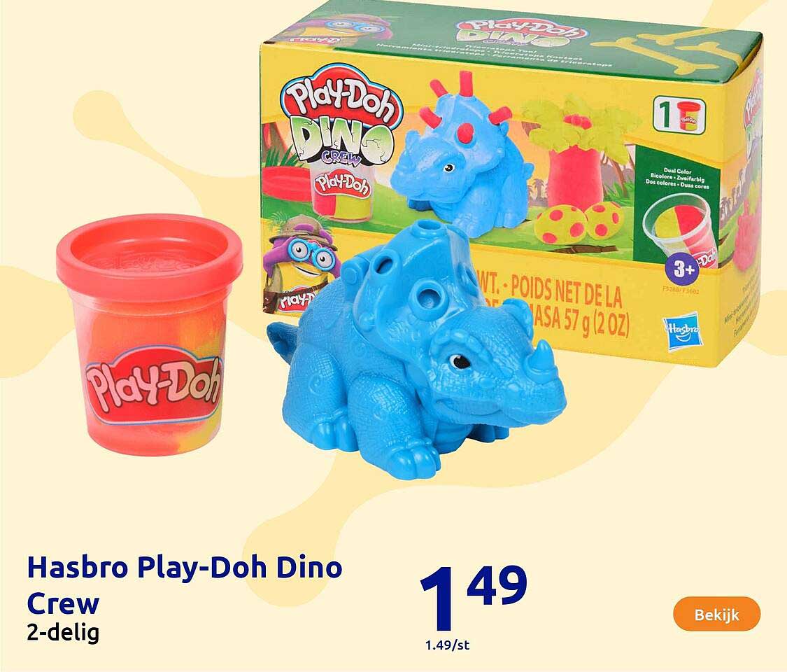 Hasbro Play-Doh Dino Crew 2-delig