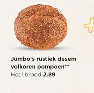 Jumbo's rustiek desem volkoren pompoen**