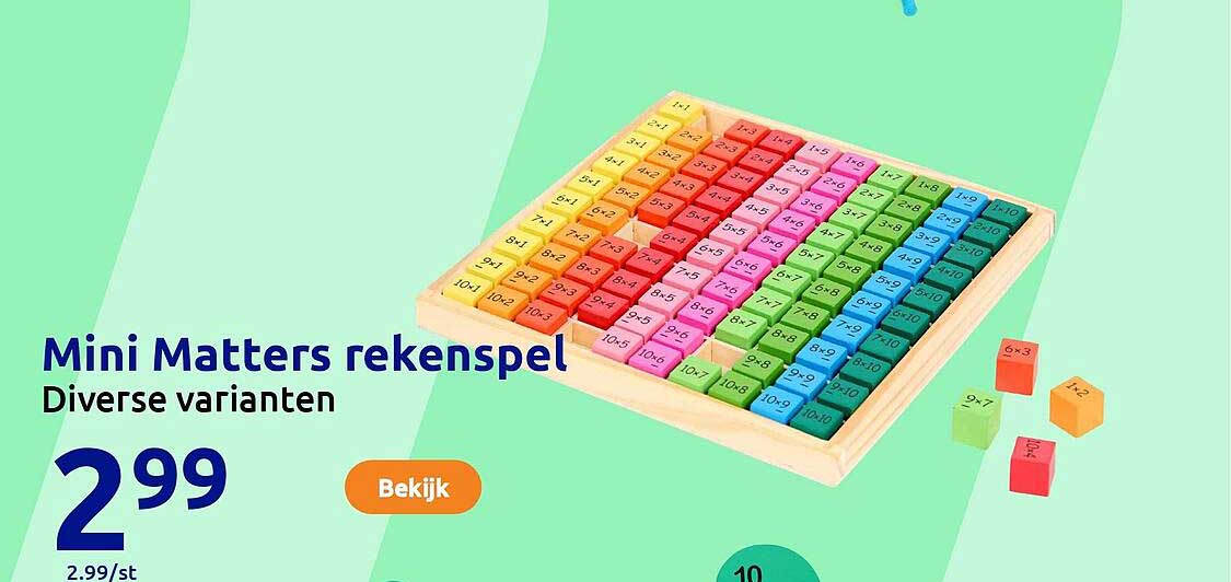 Mini Matters rekenspel Diverse varianten