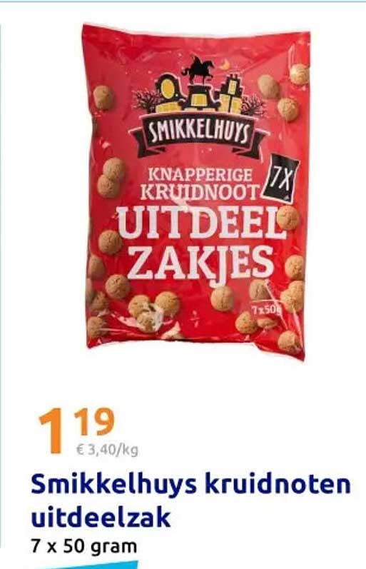 Smikkelhuys kruidnoten uitdeelzak