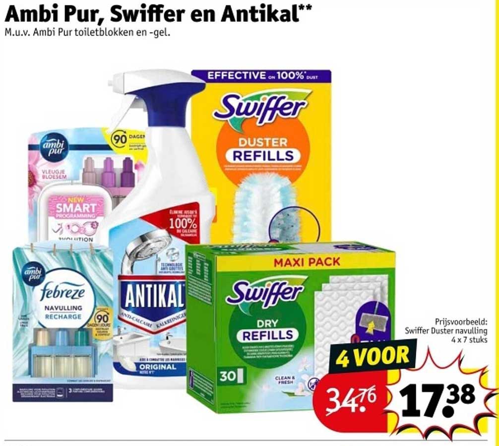 Ambi Pur, Swiffer en Antikal**