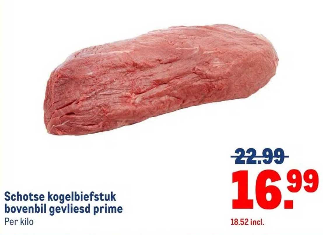Schotse kogelbiefstuk bovenbil gevliesd prime