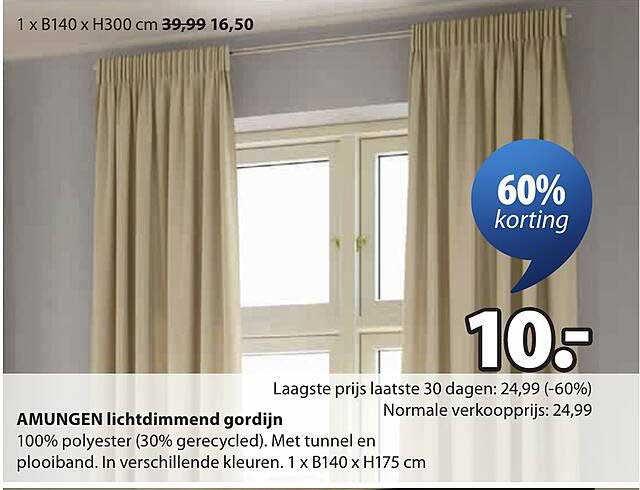 AMUNGEN lichtdimmend gordijn
