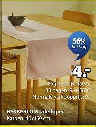 BEKKEBLOM tafelloper Katoen 40x150 cm