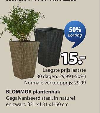 BLOMMOR plantenbak 50% korting