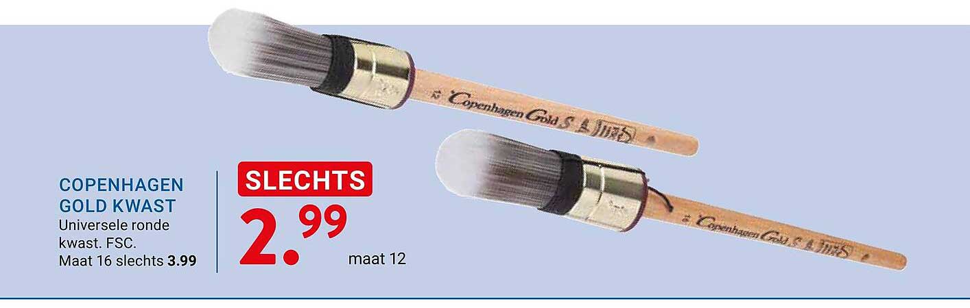COPENHAGEN GOLD KWAST
