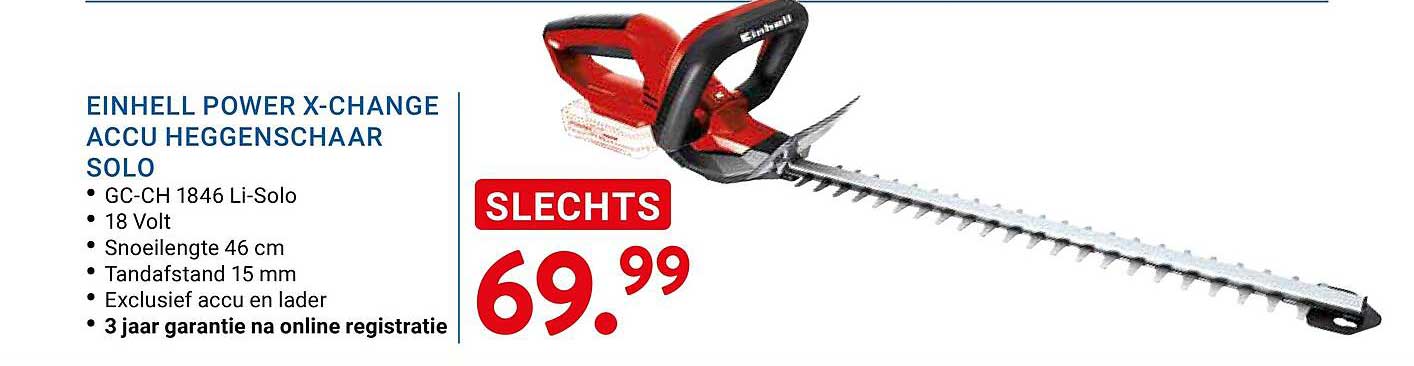 EINHELL POWER X-CHANGE ACCU HEGGENSCHAAR SOLO