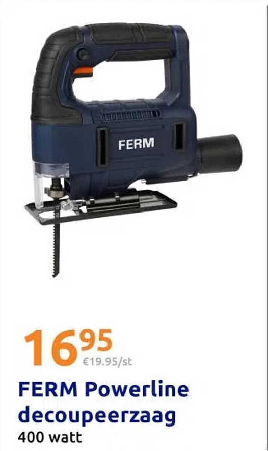 FERM Powerline decoupeerzaag 400 watt