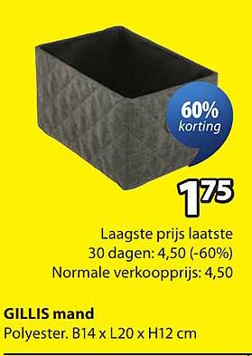 GILLIS mand 60% korting