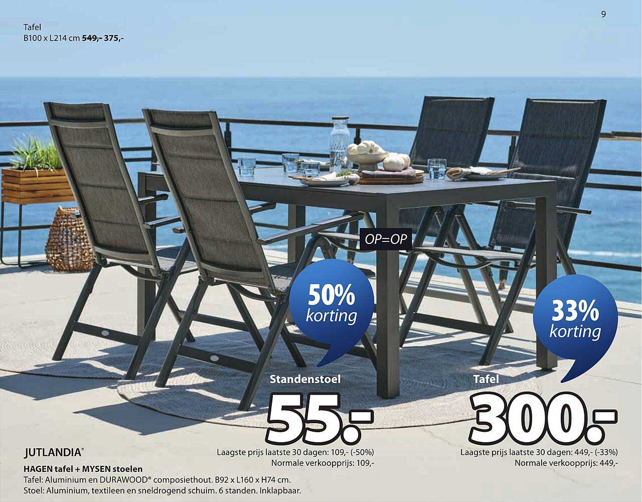 HAGEN tafel + MYSEN stoelen