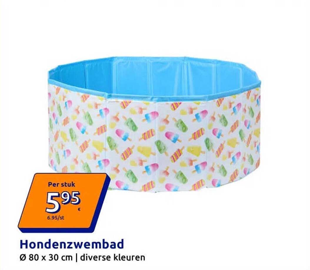 Hondenzwembad Ø 80 x 30 cm | diverse kleuren