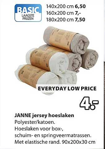 JANNE jersey hoeslaken
