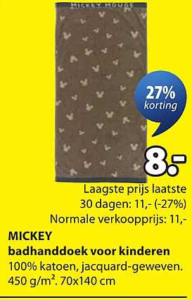 MICKEY badhanddoek voor kinderen