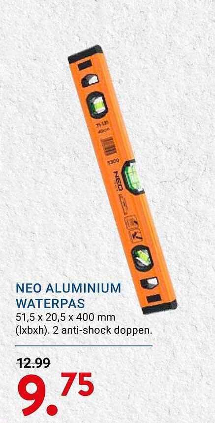 NEO ALUMINIUM WATERPAS