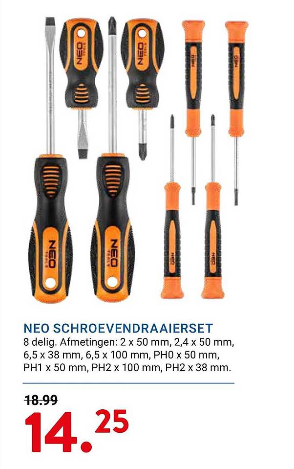 NEO SCHROEVENDRAAIERSET