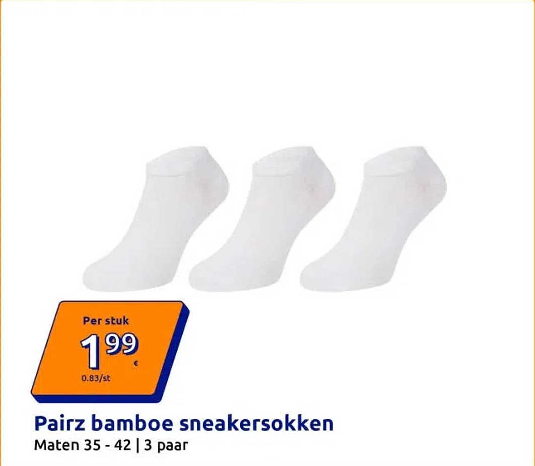 Pairz bamboe sneakersokken