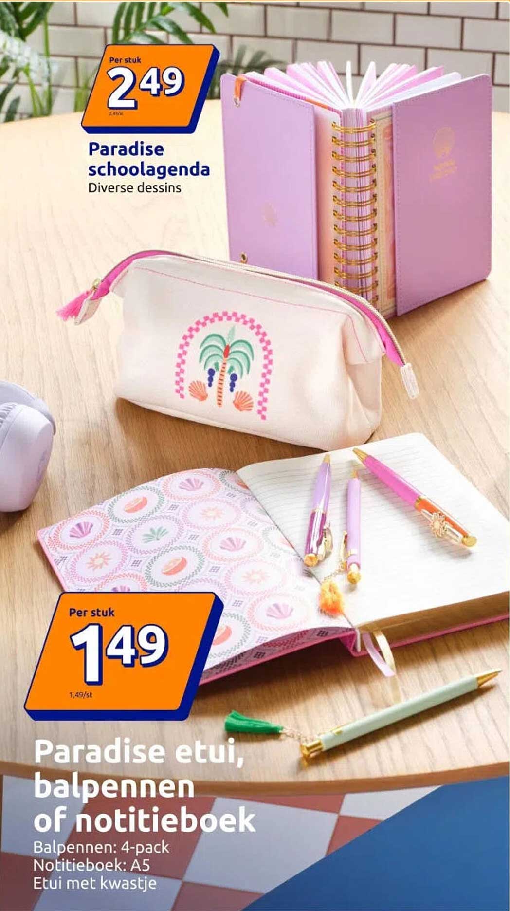 Paradise schoolagenda Diverse dessins