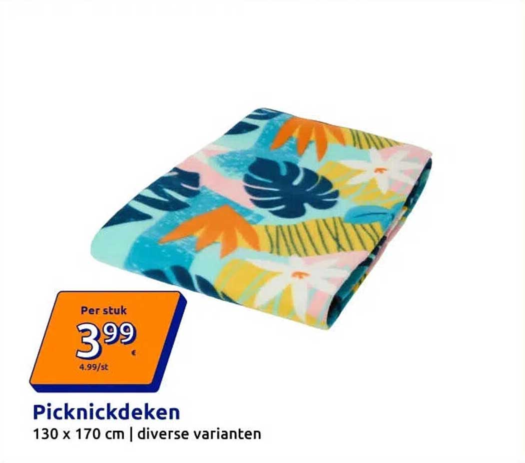 Picknickdeken 130 x 170 cm | diverse varianten