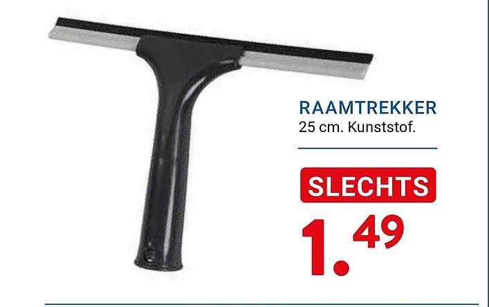RAAMTREKKER 25 cm. Kunststof. SLECHTS